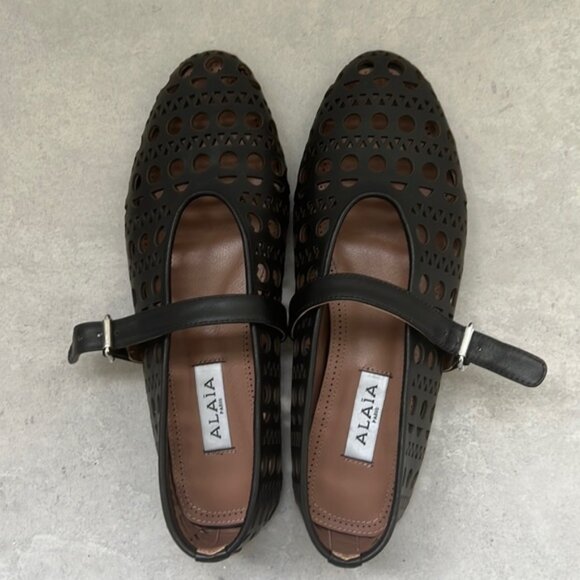 Alaia Shoes - Alaia ballet flats, black, European size 40, US 10